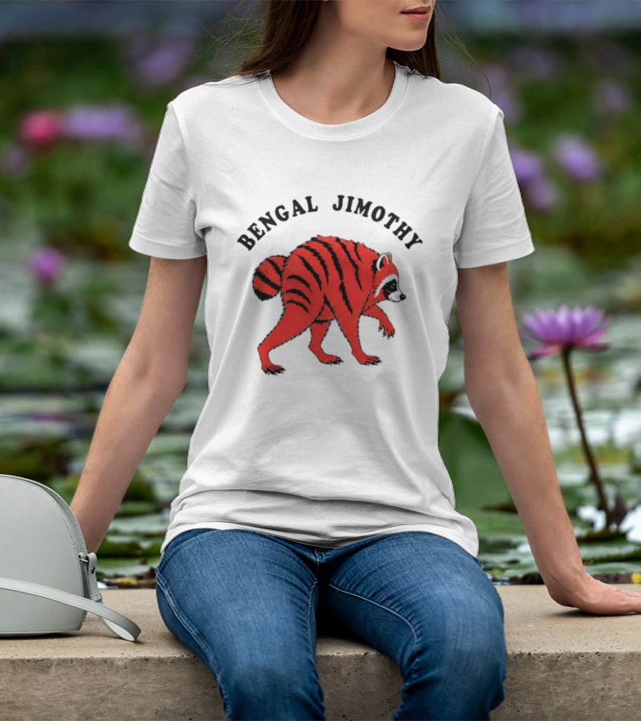 Cincinnati Bengals Bengal Jimothy Cartoon Raccoon T-Shirt