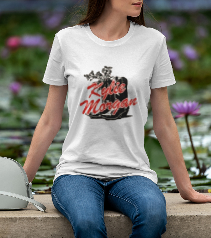 Kylie Morgan 1 800 Dump Him Boots Roses T-Shirt