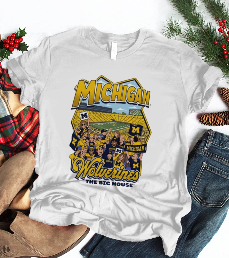 Michigan Wolverines The Big House 2026 Celebration Stadium Fans T-Shirt