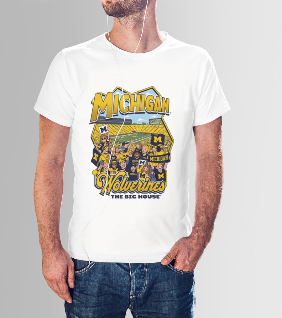 Michigan Wolverines The Big House 2026 Celebration Stadium Fans T-Shirt