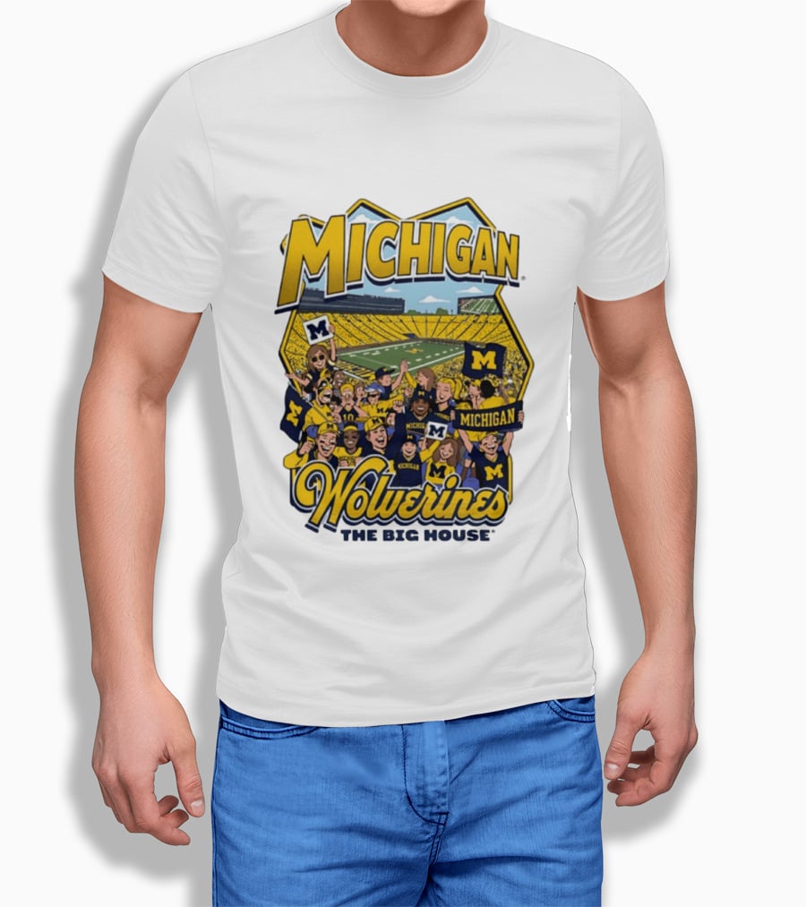 Michigan Wolverines The Big House 2026 Celebration Stadium Fans T-Shirt