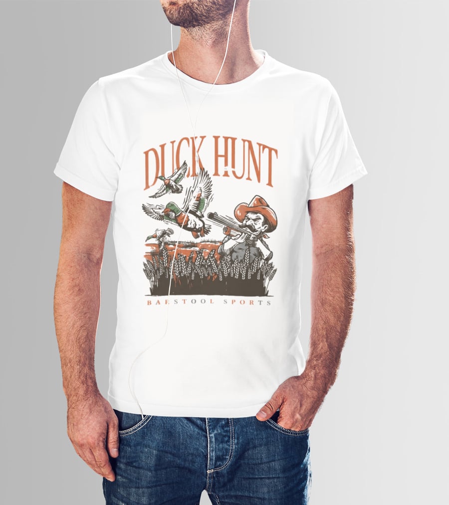 Duck Hunt Cowboy Oklahoma Cowboys Oregon Ducks Barstool Sports T-Shirt