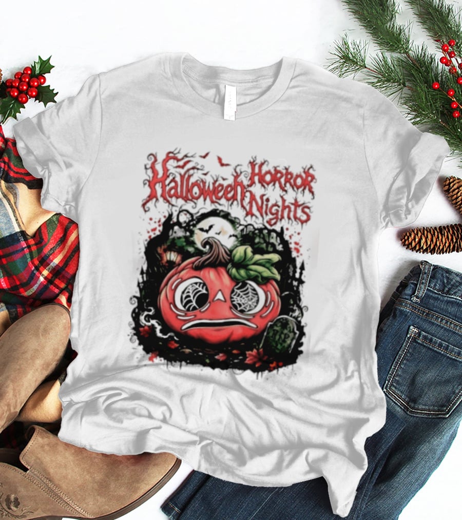 Halloween Horror Nights Pumpkin RIP Spooky T-Shirt