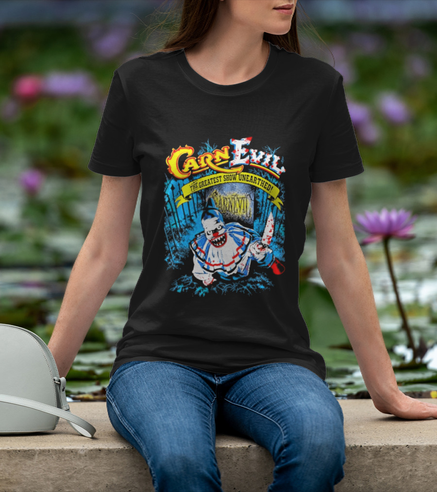 CarnEvil The Greatest Show Unearthed Creepy Clown Horror T-Shirt
