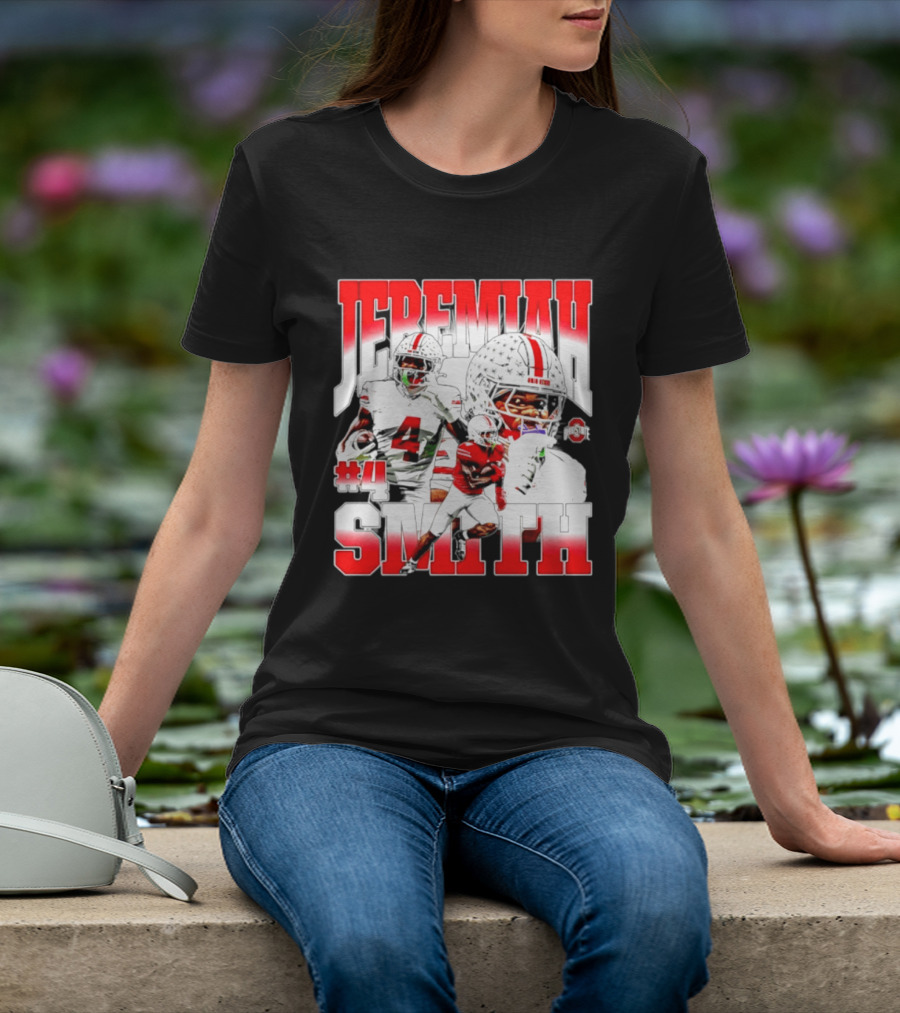 Jeremiah Smith Ohio State Buckeyes 4 NCAA Football Player T-Shirt