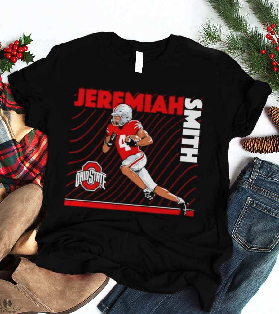 Jeremiah Smith Ohio State Buckeyes Neon Nights NCAA Football T-Shirt