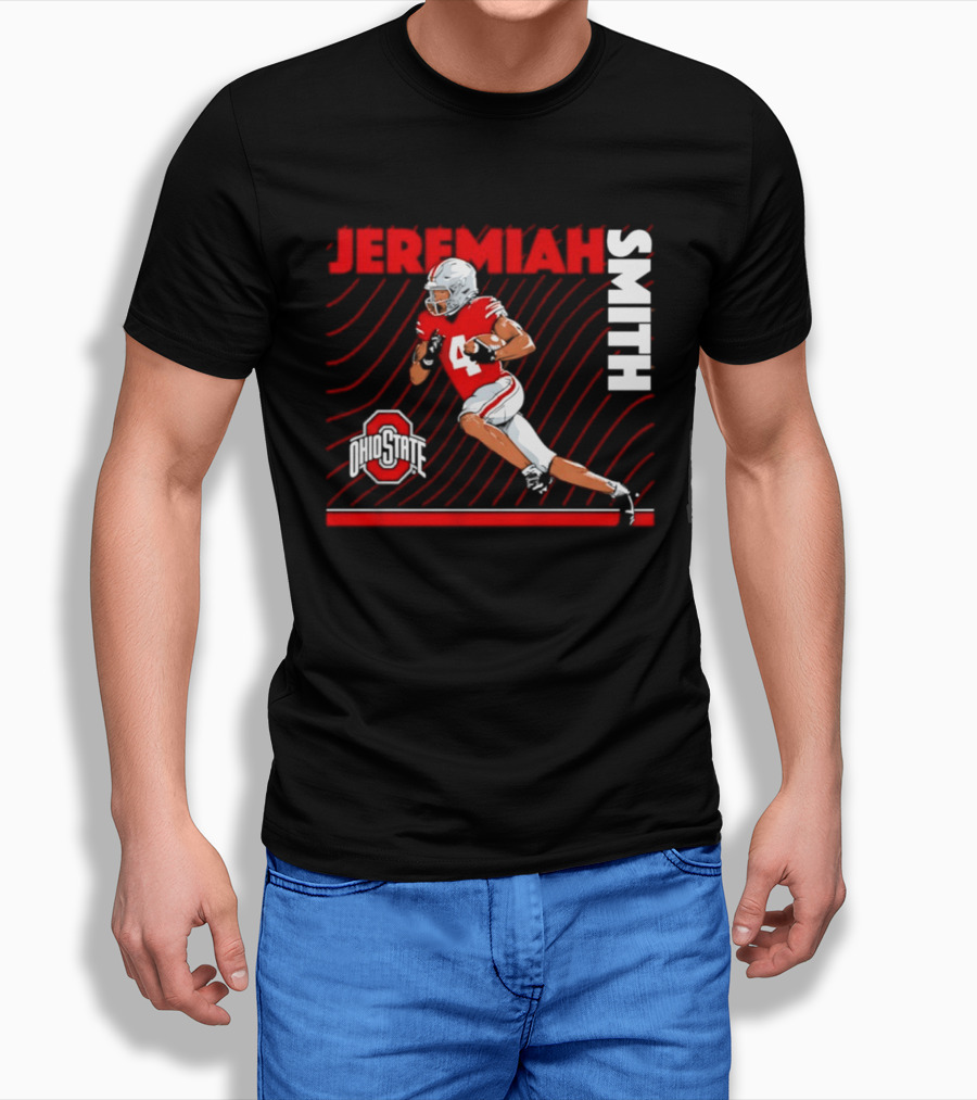 Jeremiah Smith Ohio State Buckeyes Neon Nights NCAA Football T-Shirt