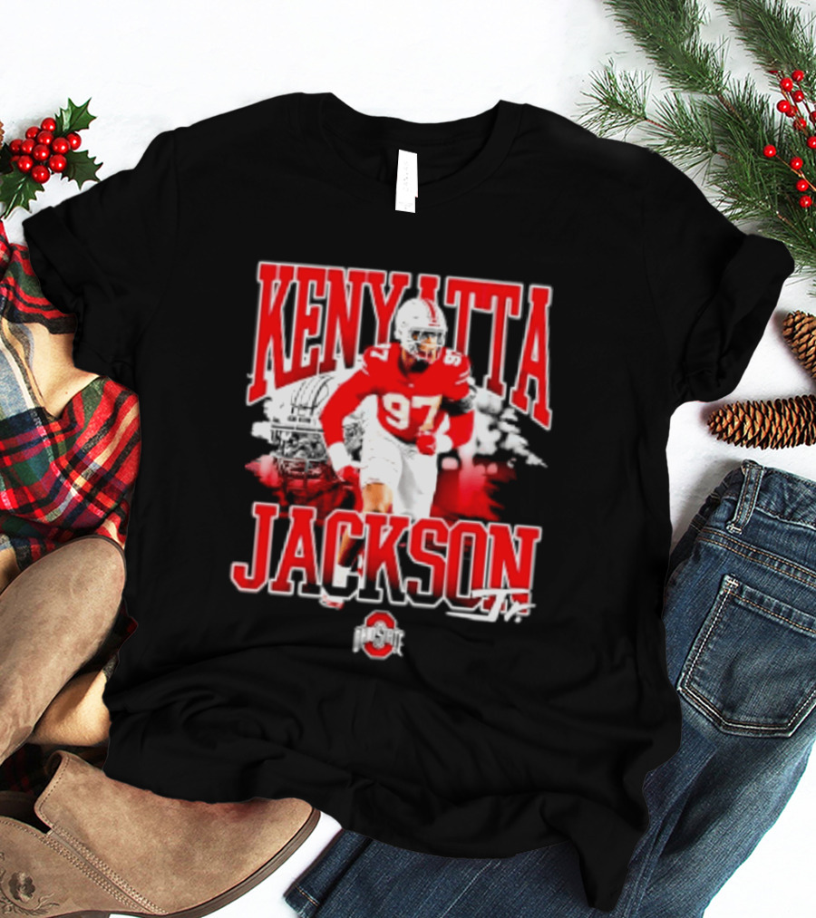 Kenyatta Jackson 97 Ohio State Buckeyes NCAA Football Player T-Shirt