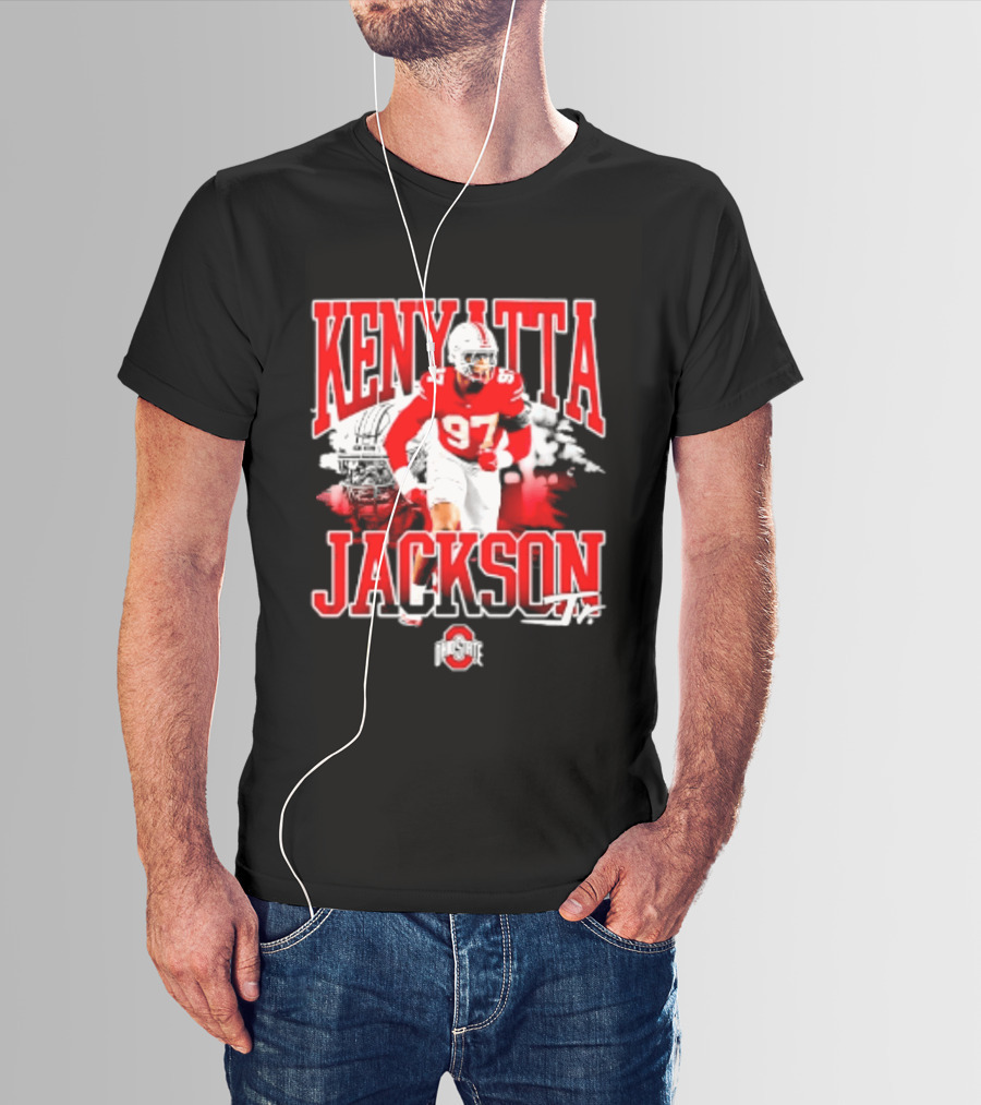 Kenyatta Jackson 97 Ohio State Buckeyes NCAA Football Player T-Shirt