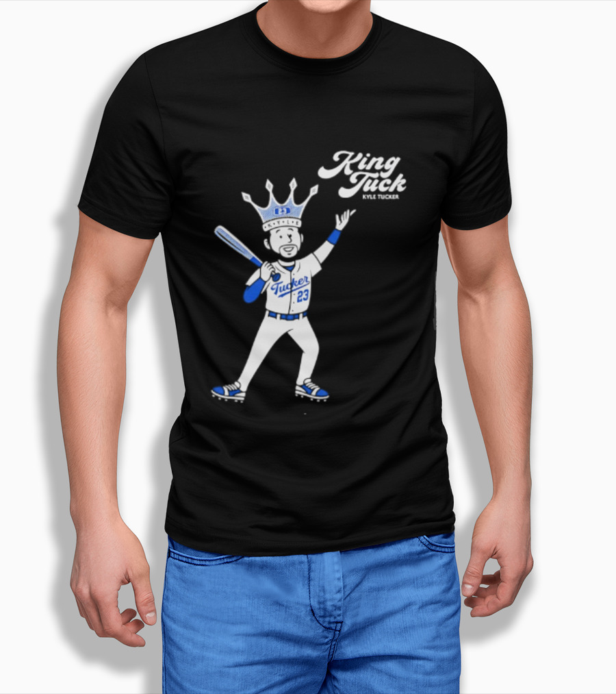 King Tuck Kyle Tucker 23 Baseball Crown And Bat T-Shirt