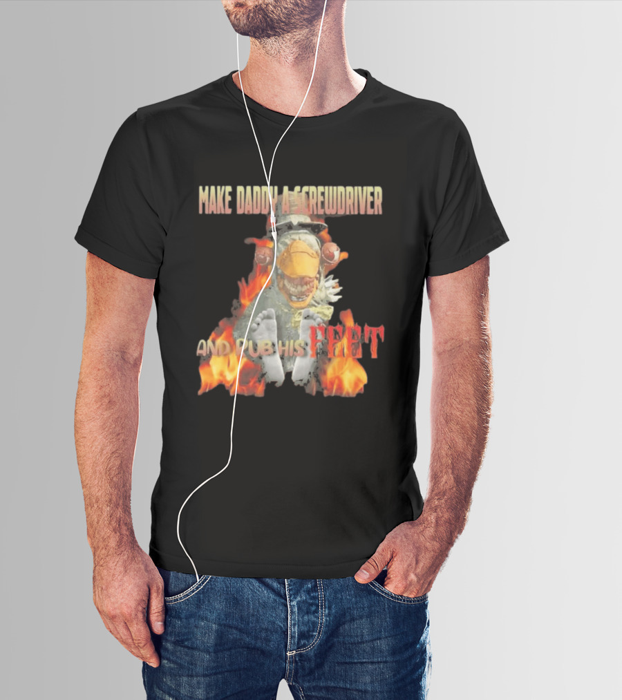 Dr Futterman Outlast Trials Make Daddy A Screwdriver And Rub His Feet Flaming Creature T-Shirt