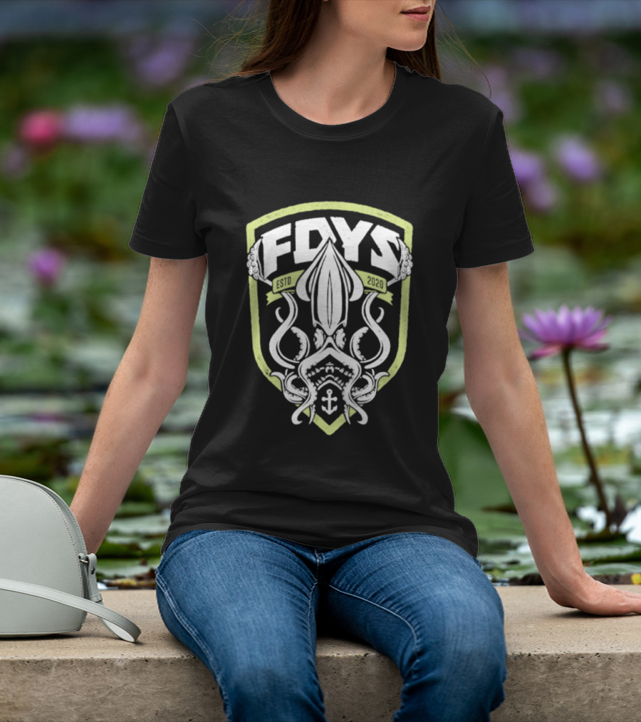 Fdys Estd 2020 Squid Anchor Emblem Field Days T-Shirt