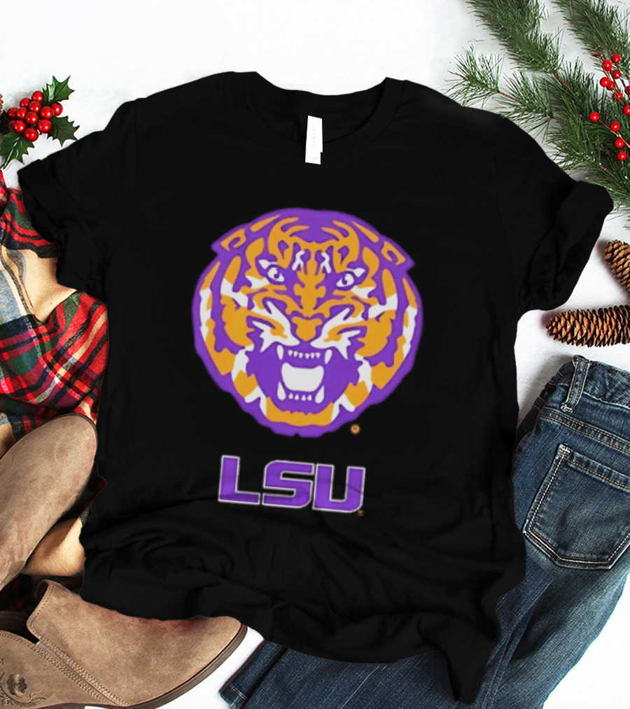 LSU Tigers NCAA Football Tiger Head T-Shirt