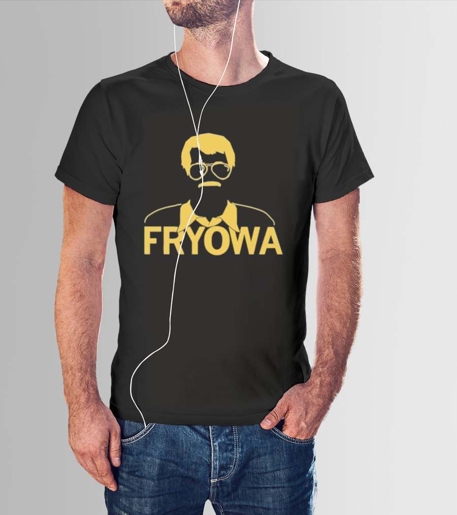 FRYOWA Yellow Mustache Glasses Black Snug Small T-Shirt