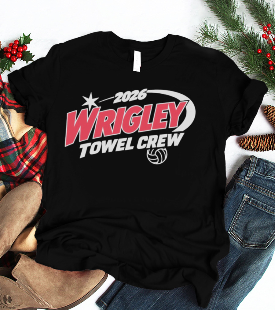 2026 Wrigley Towel Crew Volleyball Nebraska T-Shirt