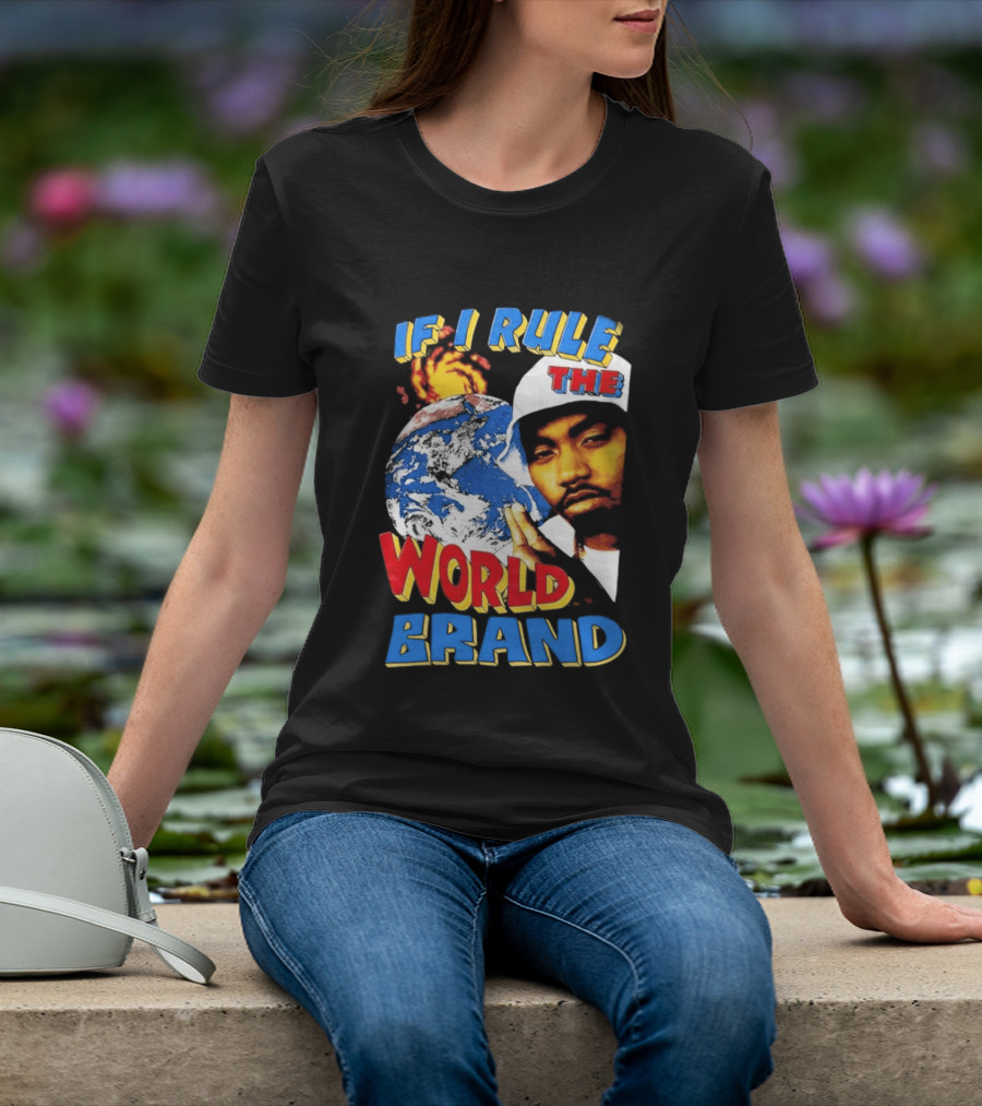 Nas If I Rule The World Hip Hop Earth Brand T-Shirt