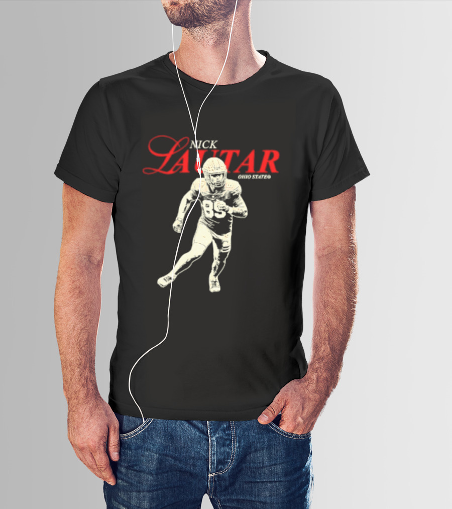 Nick Lautar Ohio State Buckeyes 89 NCAA T-Shirt