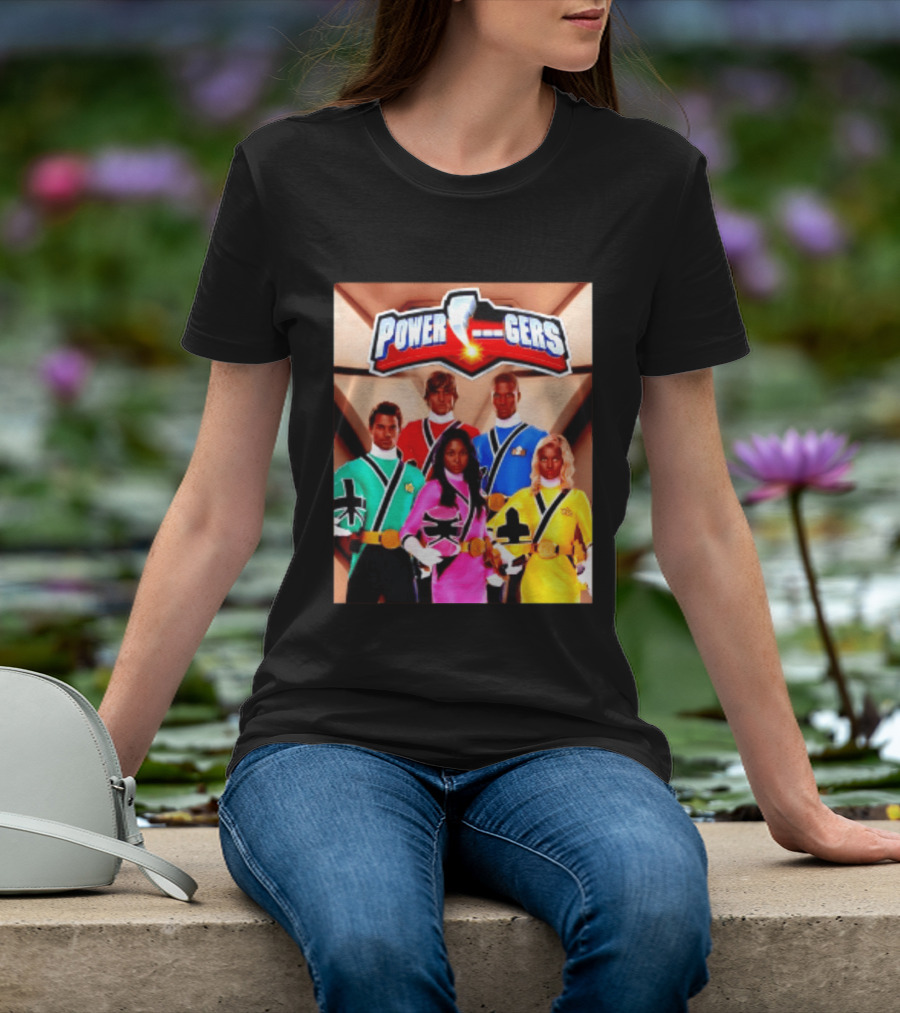 Power Rangers SPD Team Uniforms Super Sentai Action Figures T-Shirt