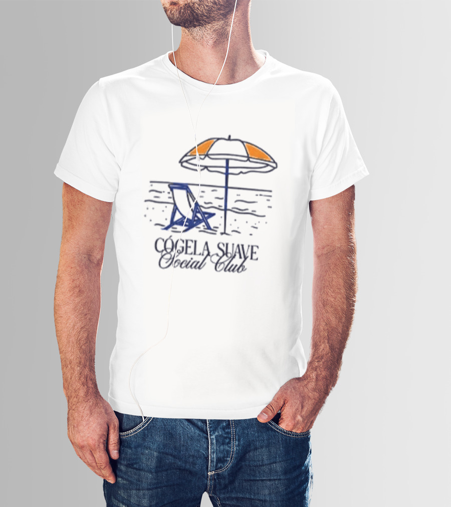 CógeLa Suave Social Club Esto Es Un Ratico Mañana No Se Sabe Playa Y Sombrilla T-Shirt