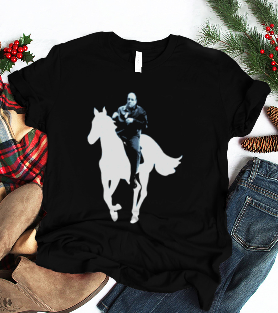 Rogue Co Pie O My Own Summer Millennial Sopranos Iconic Horse Scene T-Shirt