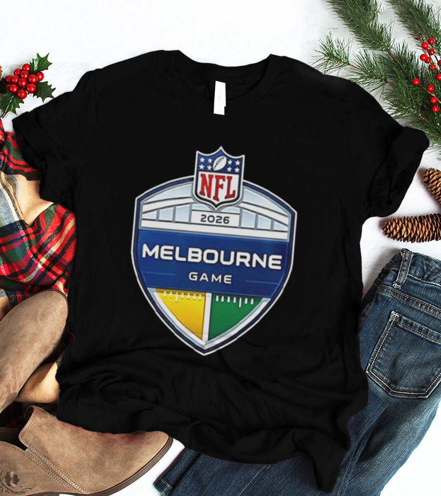 San Francisco 49ers NFL 2026 Melbourne Game Two Sided T-Shirt