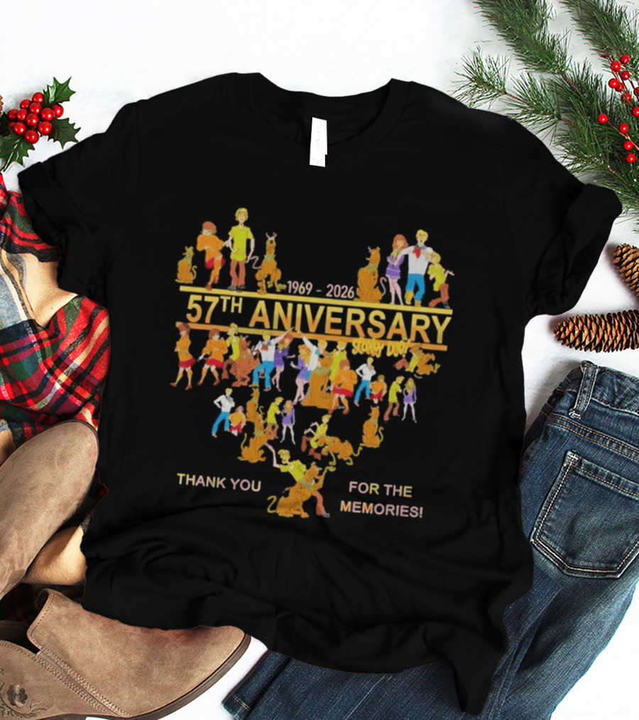 Scooby Doo 57th Anniversary 1969 2026 Thank You For The Memories T-Shirt