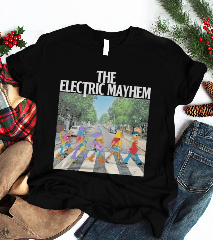 The Electric Mayhem Muppets Abbey Road Crossing Iconic Scene T-Shirt
