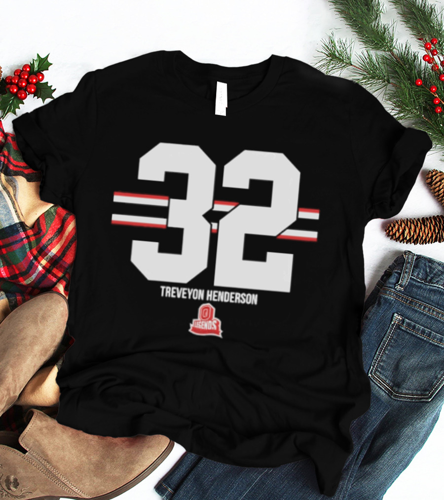 TreVeyon Henderson 32 Ohio State Buckeyes Legends T-Shirt