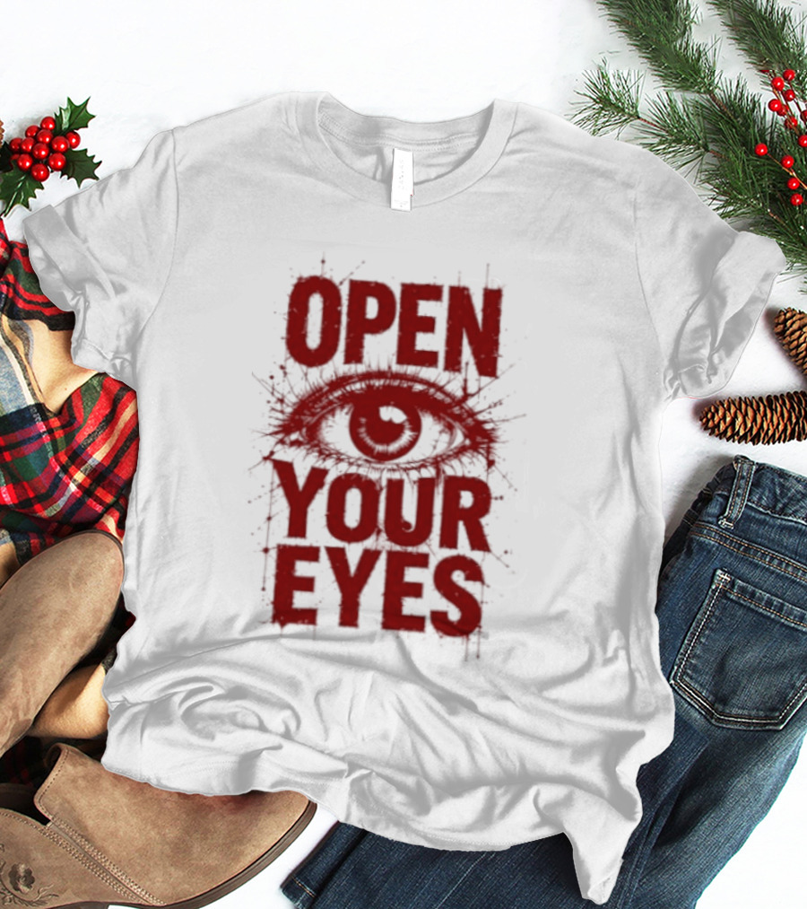 OPEN YOUR EYES Red Splatter Eye T-Shirt