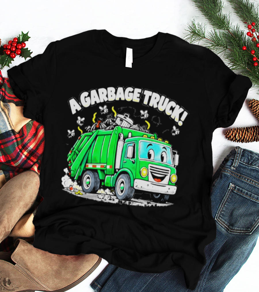 A Garbage Truck Cartoon Animation Fun T-Shirt