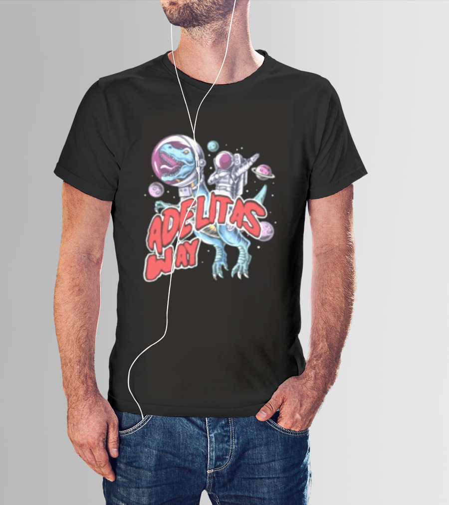 Adelitas Way Space Dinosaur Astronaut Rex T-Shirt