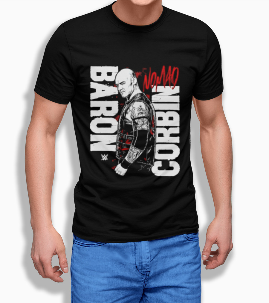 Baron Corbin WWE Nomad Vertical Name Wrestling Superstar T-Shirt
