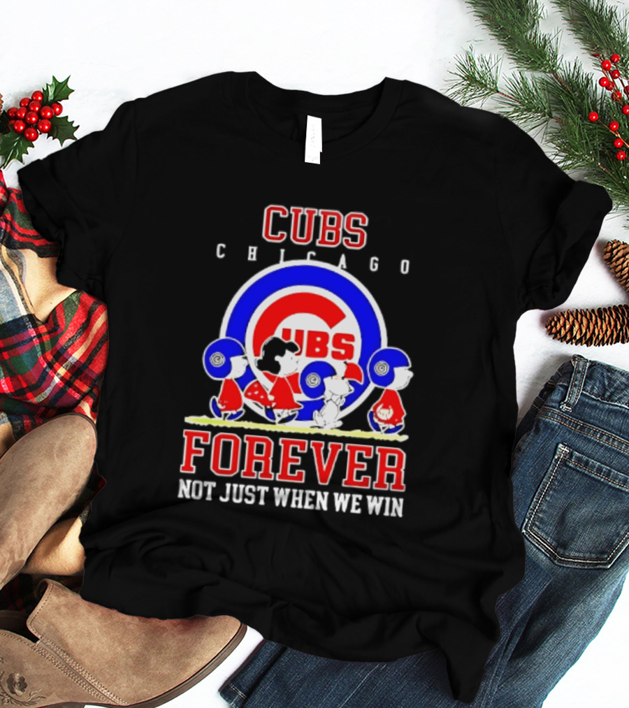 Chicago Cubs Peanuts Abbey Road Forever Not Just When We Win T-Shirt