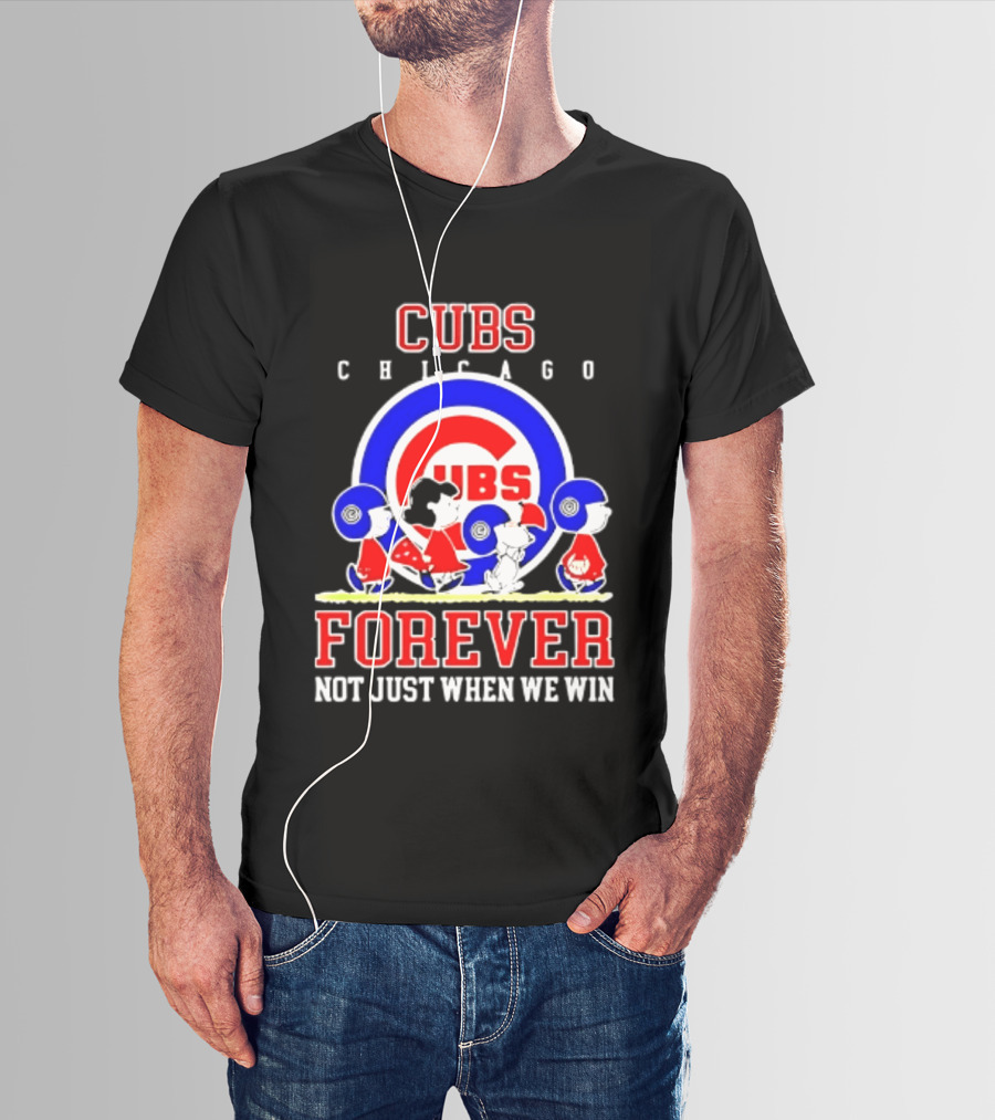 Chicago Cubs Peanuts Abbey Road Forever Not Just When We Win T-Shirt