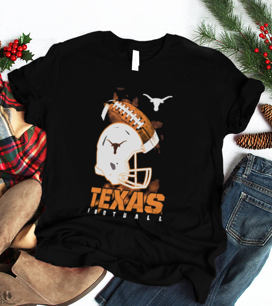 Texas Longhorns Football Helmet Glory NCAA Highlights T-Shirt