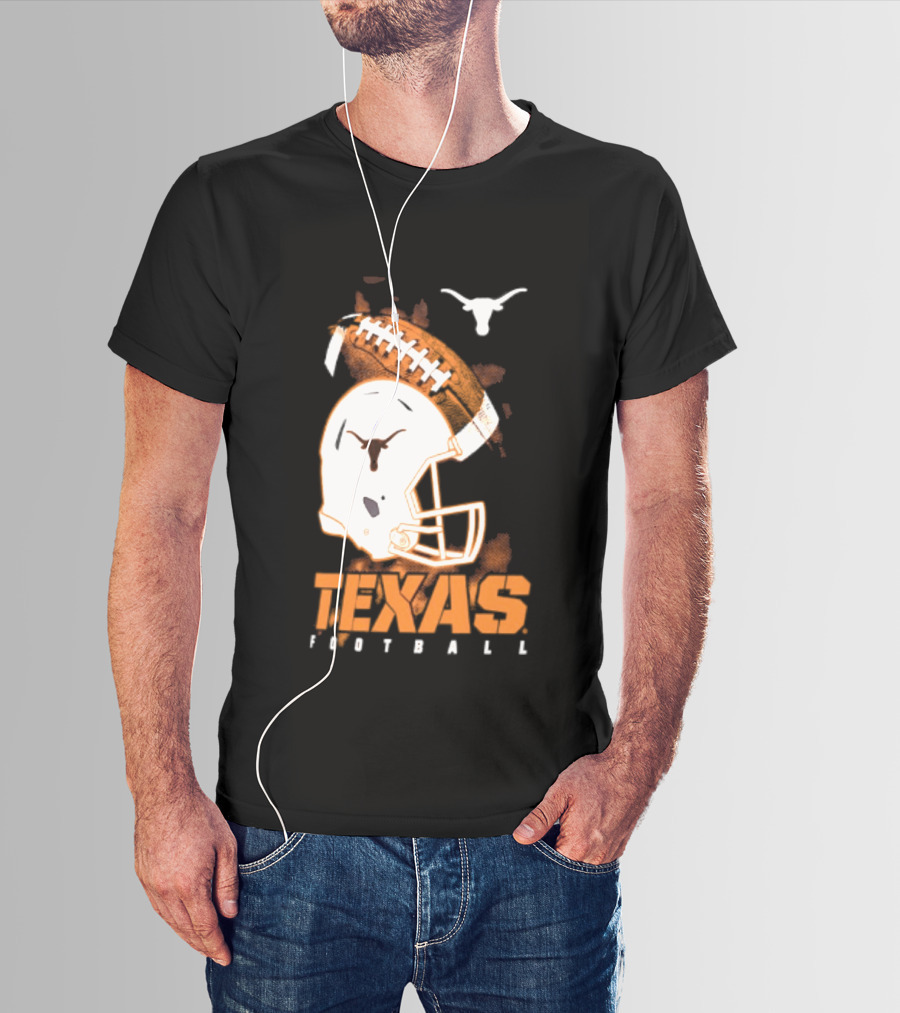 Texas Longhorns Football Helmet Glory NCAA Highlights T-Shirt
