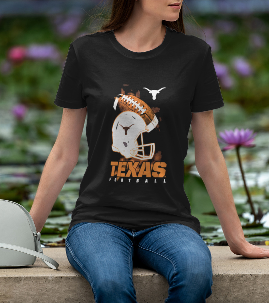 Texas Longhorns Football Helmet Glory NCAA Highlights T-Shirt