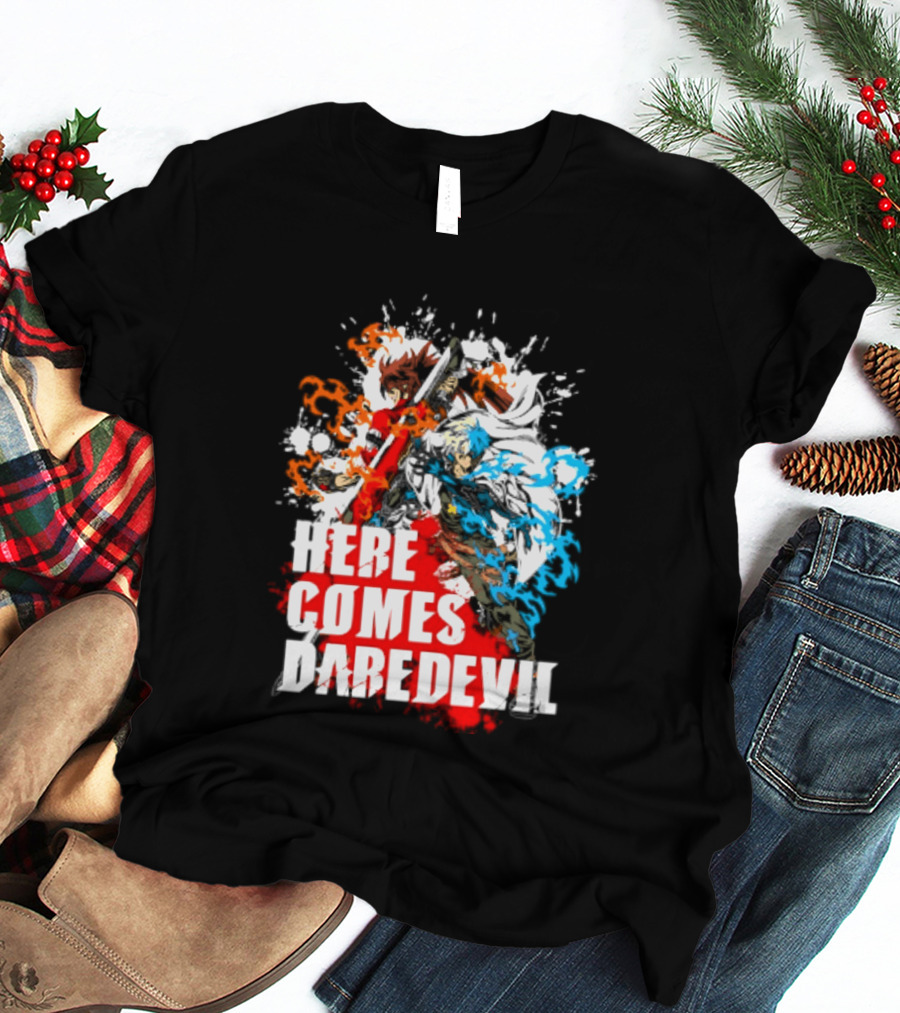 Here Comes Daredevil Guilty Sol Badguy Vibrant Splash T-Shirt