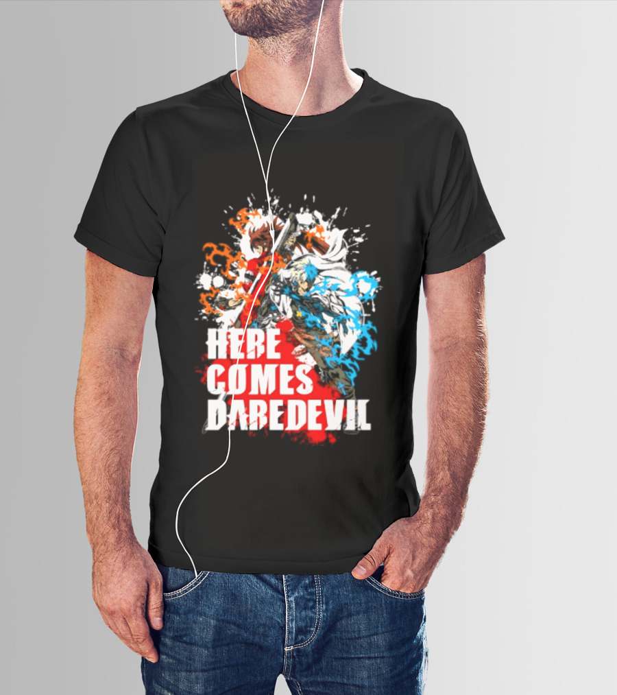 Here Comes Daredevil Guilty Sol Badguy Vibrant Splash T-Shirt