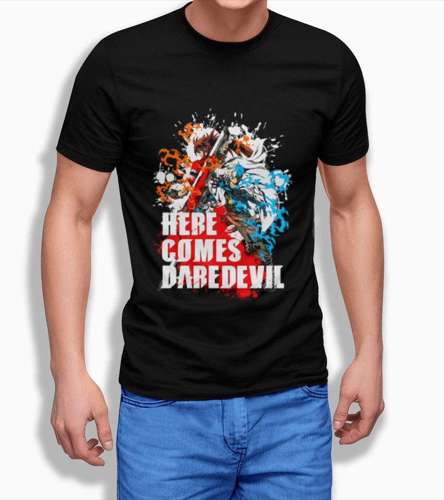 Here Comes Daredevil Guilty Sol Badguy Vibrant Splash T-Shirt