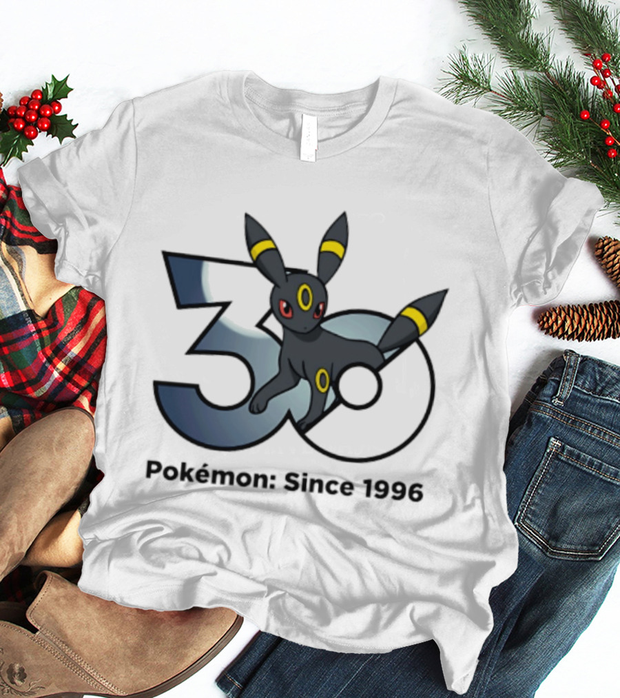 Umbreon Pokemon 30th Anniversary 1996 Celebration T-Shirt