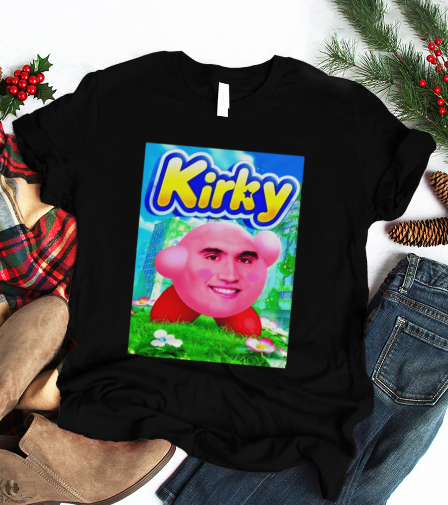 Kirky Charlie Kirk Kirby Meme T-Shirt