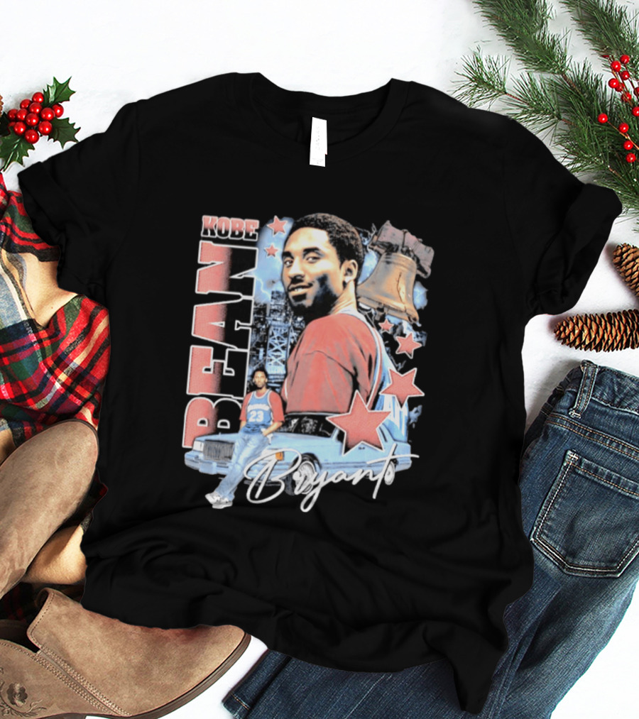 Kobe Bean Bryant Philadelphia Liberty Bell Vintage Style 23 Jersey Retro 76ers T-Shirt