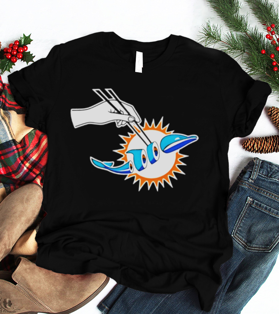 Maxx Crosby Las Vegas Raiders Sushi Miami Dolphin T-Shirt