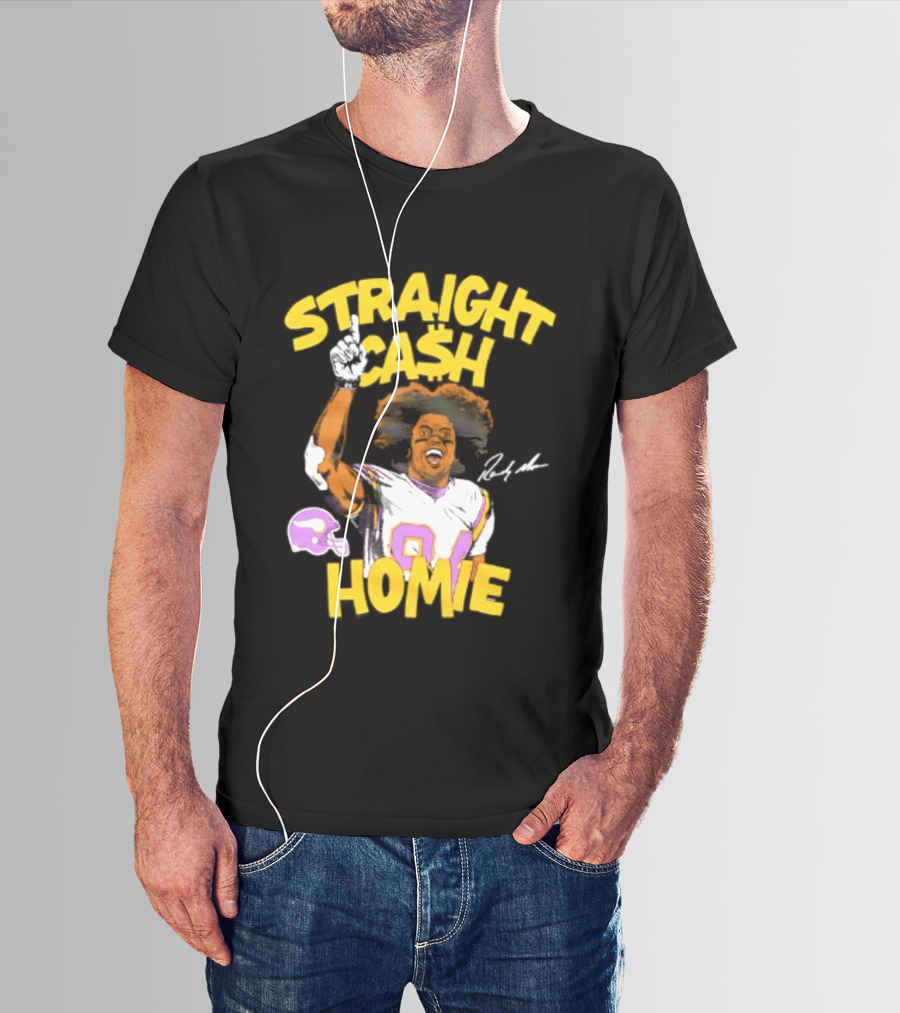 Minnesota Vikings Randy Moss Straight Cash Homie 84 T-Shirt