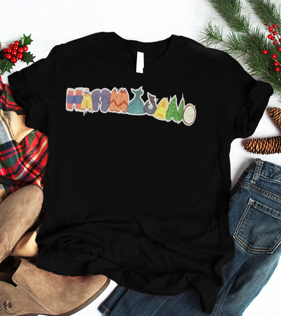8Ro8 Store Hammajang Colorful Lettering Hat T-Shirt