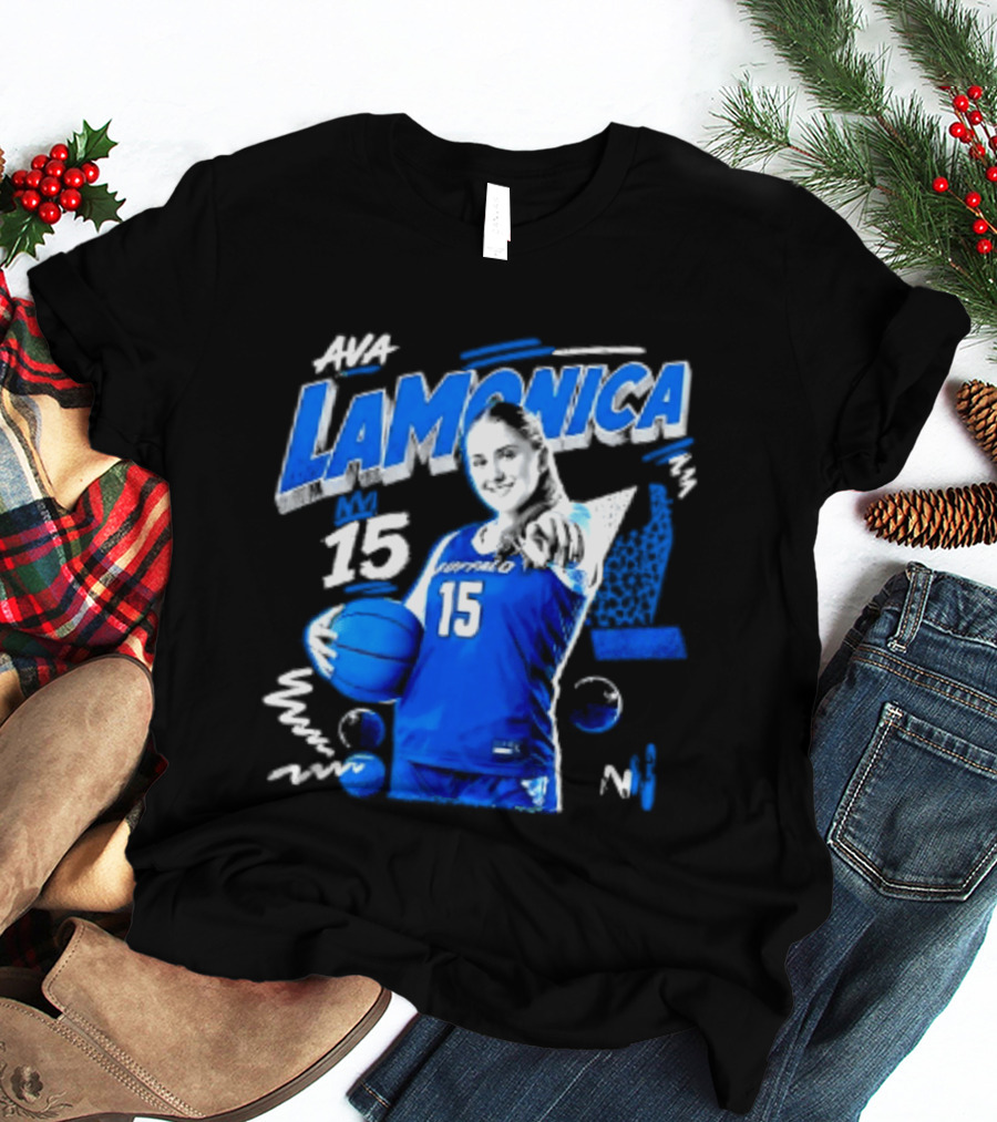 Ava LaMonica 15 Buffalo Bulls NCAA Women's Basketball Player Jersey Number T-Shirt