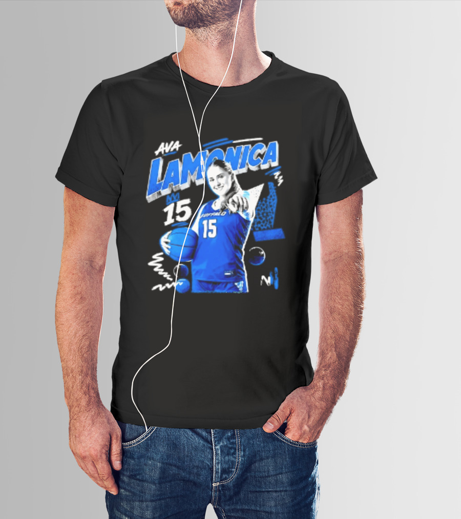 Ava LaMonica 15 Buffalo Bulls NCAA Women's Basketball Player Jersey Number T-Shirt