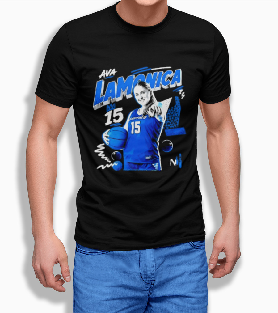 Ava LaMonica 15 Buffalo Bulls NCAA Women's Basketball Player Jersey Number T-Shirt