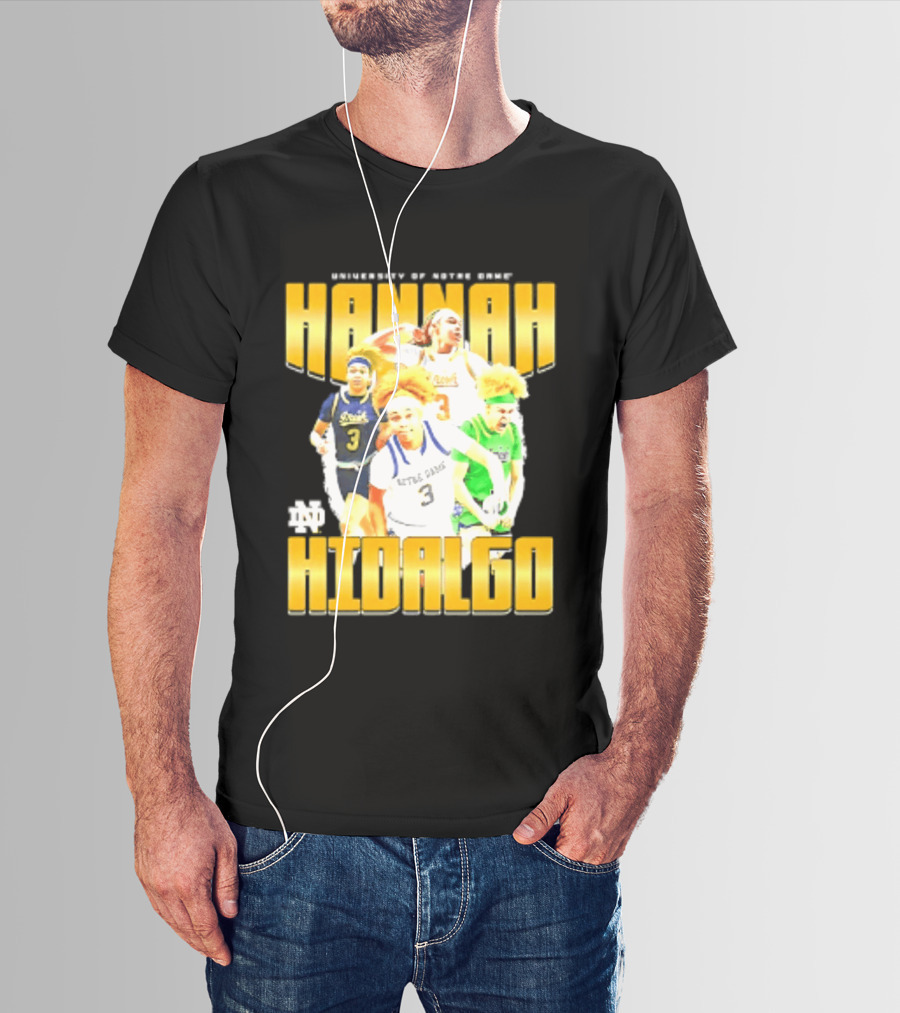 University Of Notre Dame Hannah Hidalgo Ncaa Women's Basketball T-Shirt
